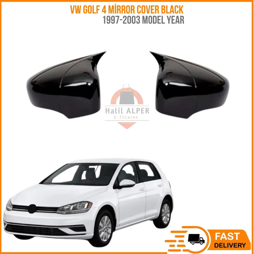 For VW Golf 4 mirror cover piano black from 1997-2003. A quality. Tuning design car access reasonable price high quality