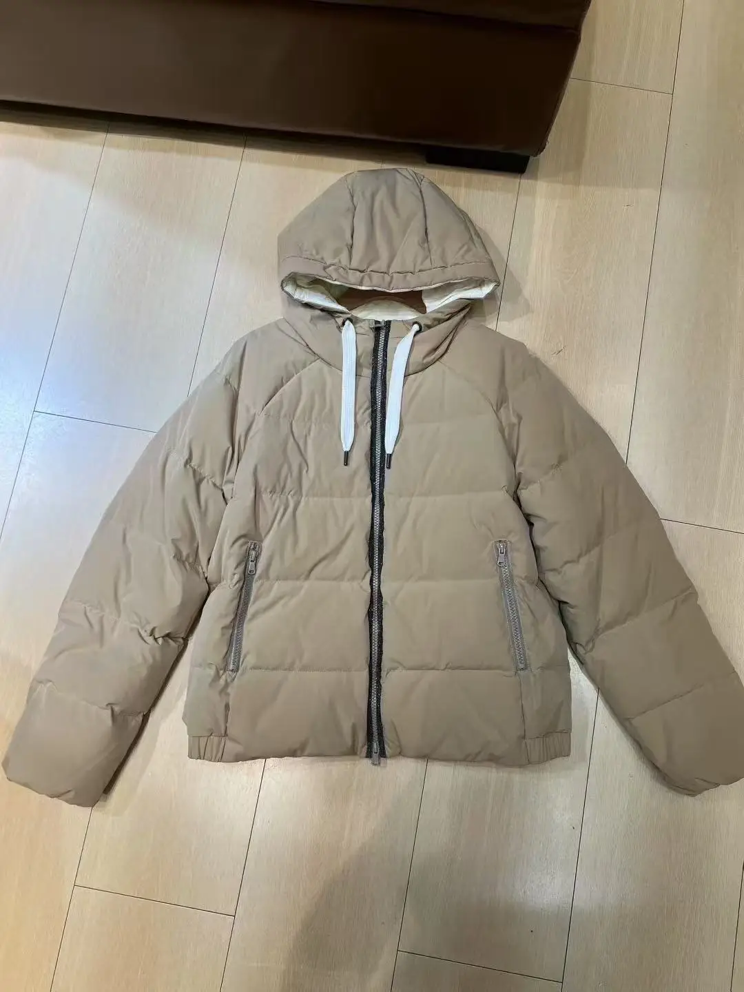 

Autumn-winter women's casual high quality hooded wool down jacket