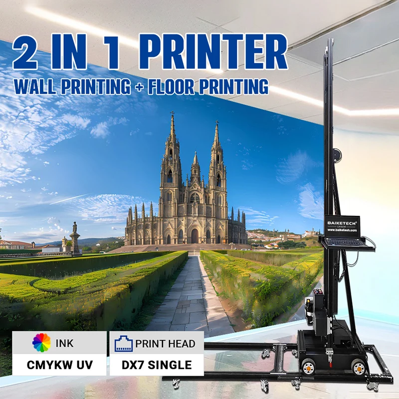 TH-UP700XT DX7 5 KOLORÓW CMYKW UV Drukarka Inkoustowa do Ścian i Podłóg Drukowanie na Cementie Cegle Płytki Drewno Metal Papier Tkanina Ściany