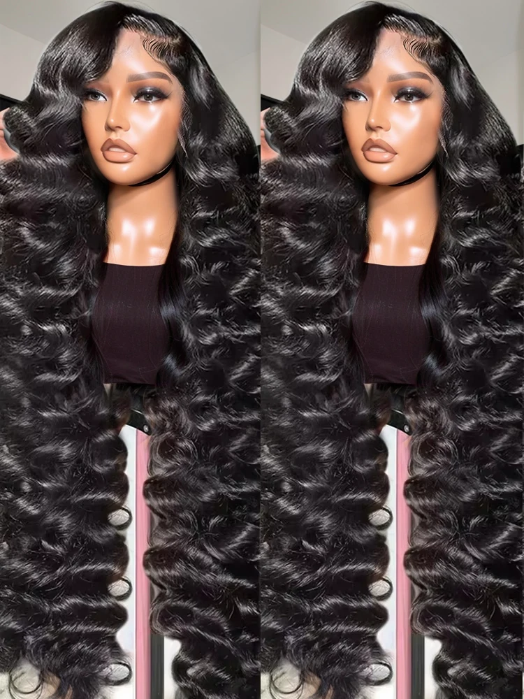 

300 Density 40 Inch Loose Deep Wave 13x6 Lace Frontal Human Hair Wigs For Women Curly Wigs Human Hair Brazilian Nature Wave Wig
