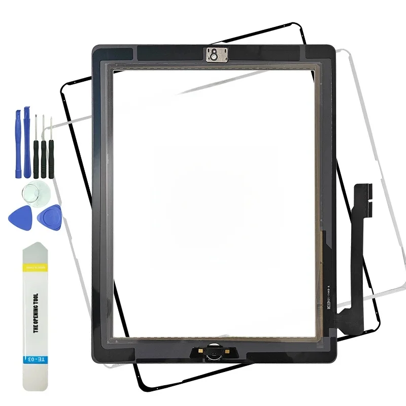 1 sztuk wyświetlacz ekran dotykowy dla iPad 3 A1416 A1430 A1403 ekran dotykowy Digitizer panele wymiana szkła czujnika z przyciskiem + narzędzia — zdjęcie produktu 7