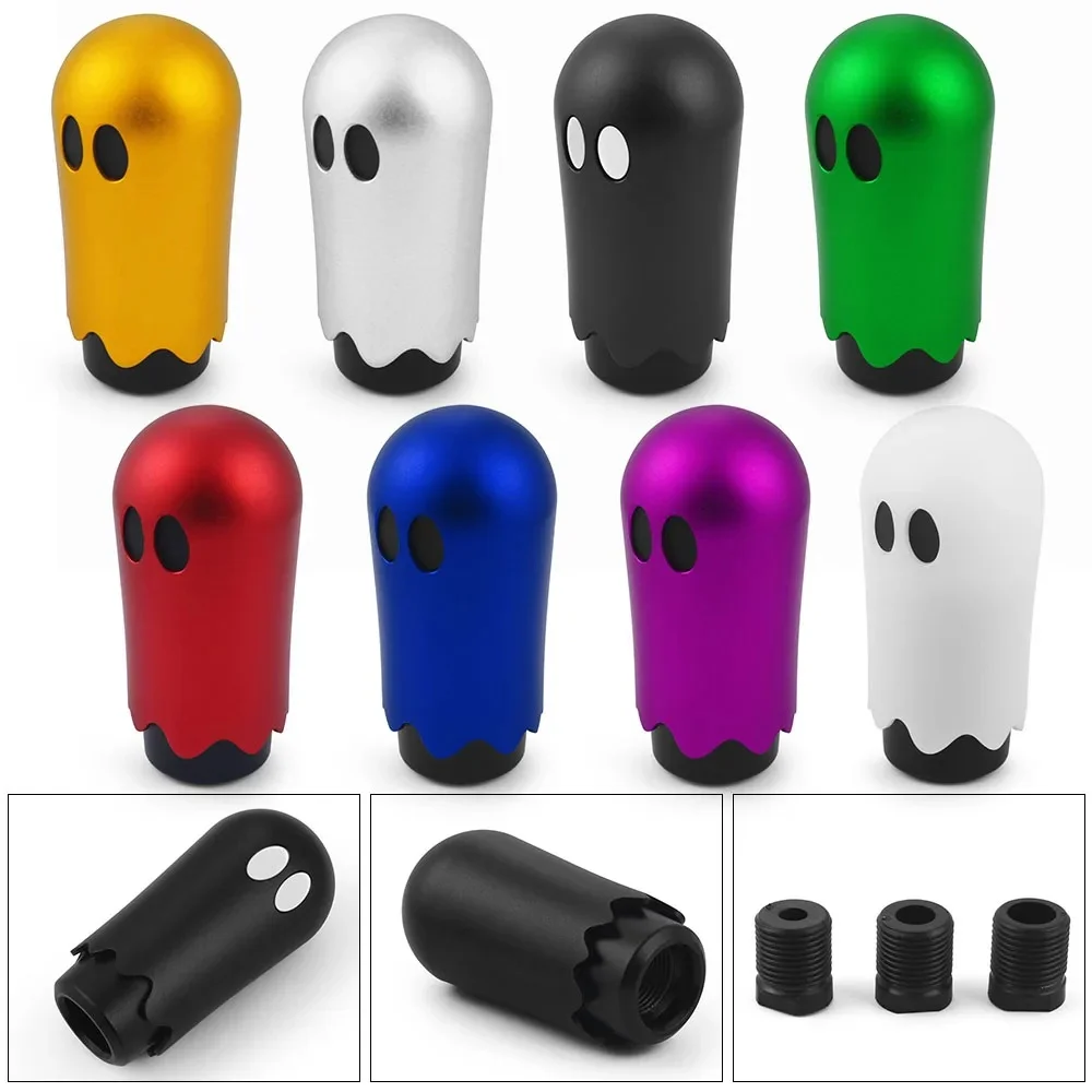 Halloweenowa gałka dźwigni zmiany biegów 86 mm JDM Ghost Shift Head Knob M8 M10 M12 8 kolorów z adapterami — zdjęcie 2