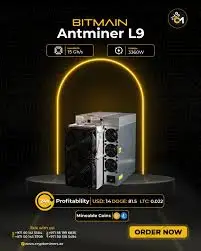 Доставка BT по всему миру 🥇 Bitmain Antminer L9 17 г в час 3360 Вт Ltc/doge Coin Miner 🥶 😎 Доставка BT по всему миру 🥇 Bitmain Antminer L9 17 г в час 3360 Вт Ltc/doge Coin Miner 🥶 😎