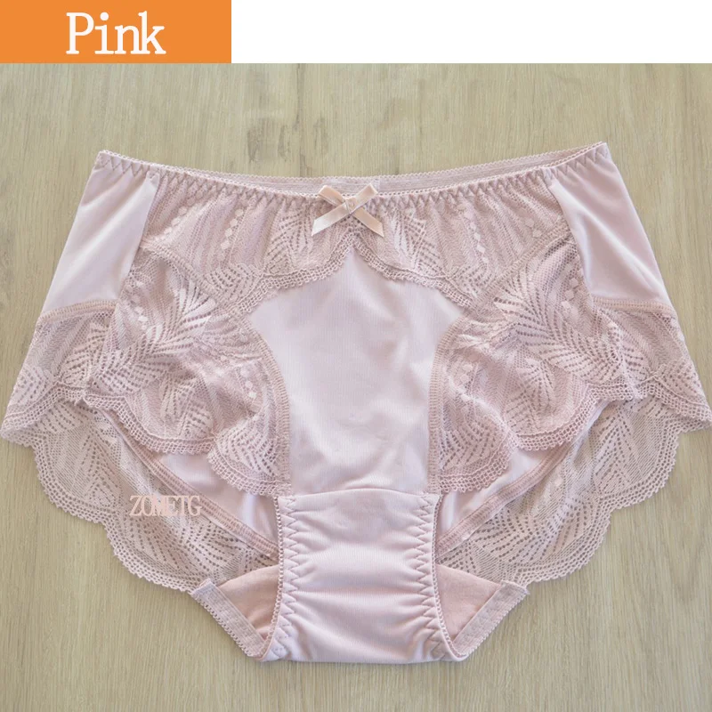 Lace Underwear Plus Size Briefs Women Underpanty Accept Mix color Order Lace Underwear pink panties women\'s fashion