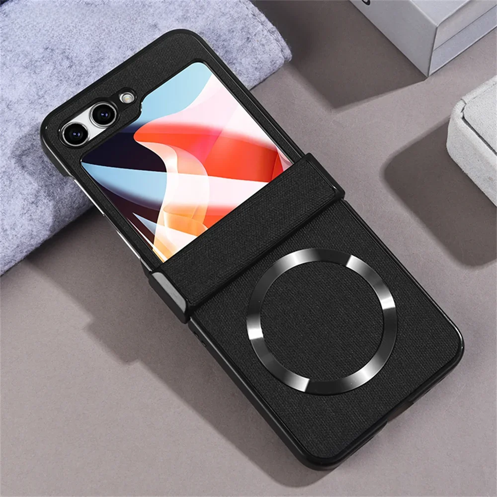 mit Displayschutzfolie Z Flip 5 6 Hülle Magnetische Magsafe Hülle für Samsung Galaxy Z Flip 5 6 5g