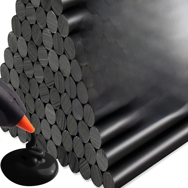 Bâtons de colle thermofusible noirs pour pistolet à colle électrique, accessoires d'album artisanal en alliage, Dent de voiture, réparation d'étanchéité sans peinture, décor de Festival