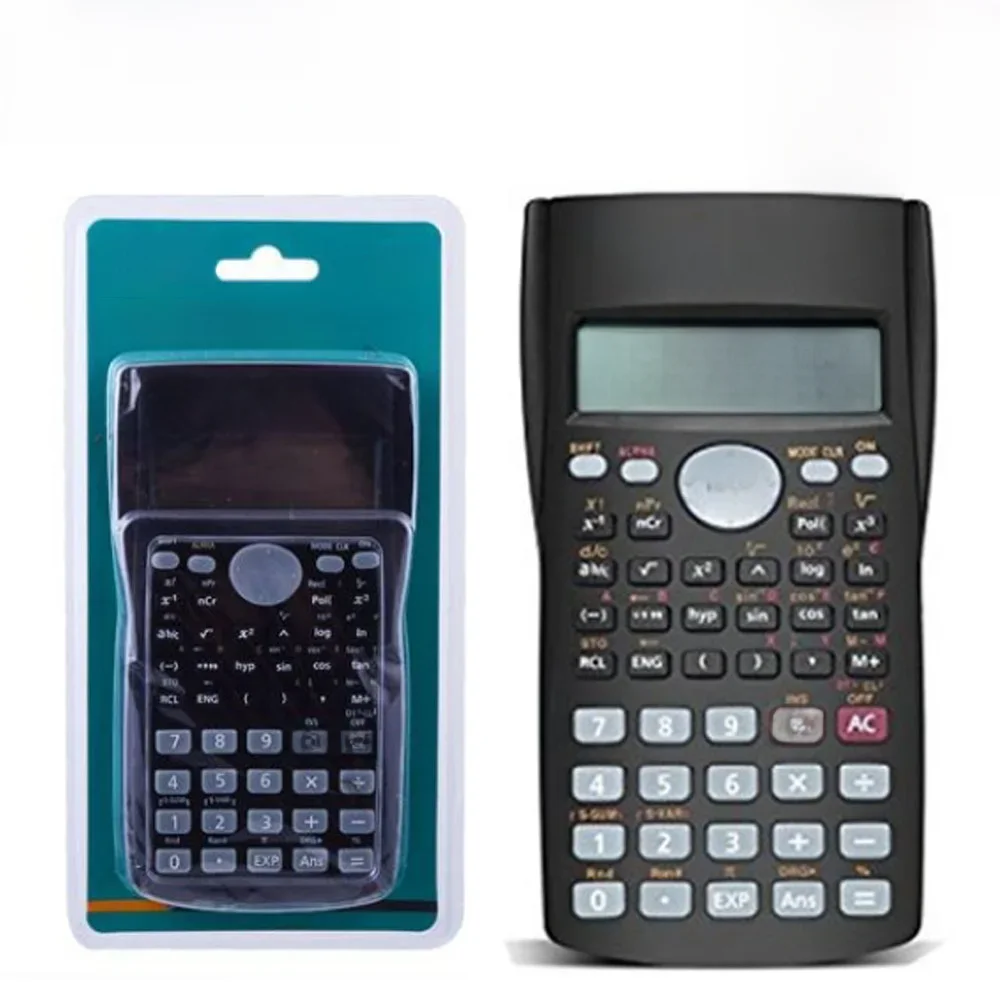 Sanda multifuncional calculadora científica para matemática com dupla exibição multifuncional para