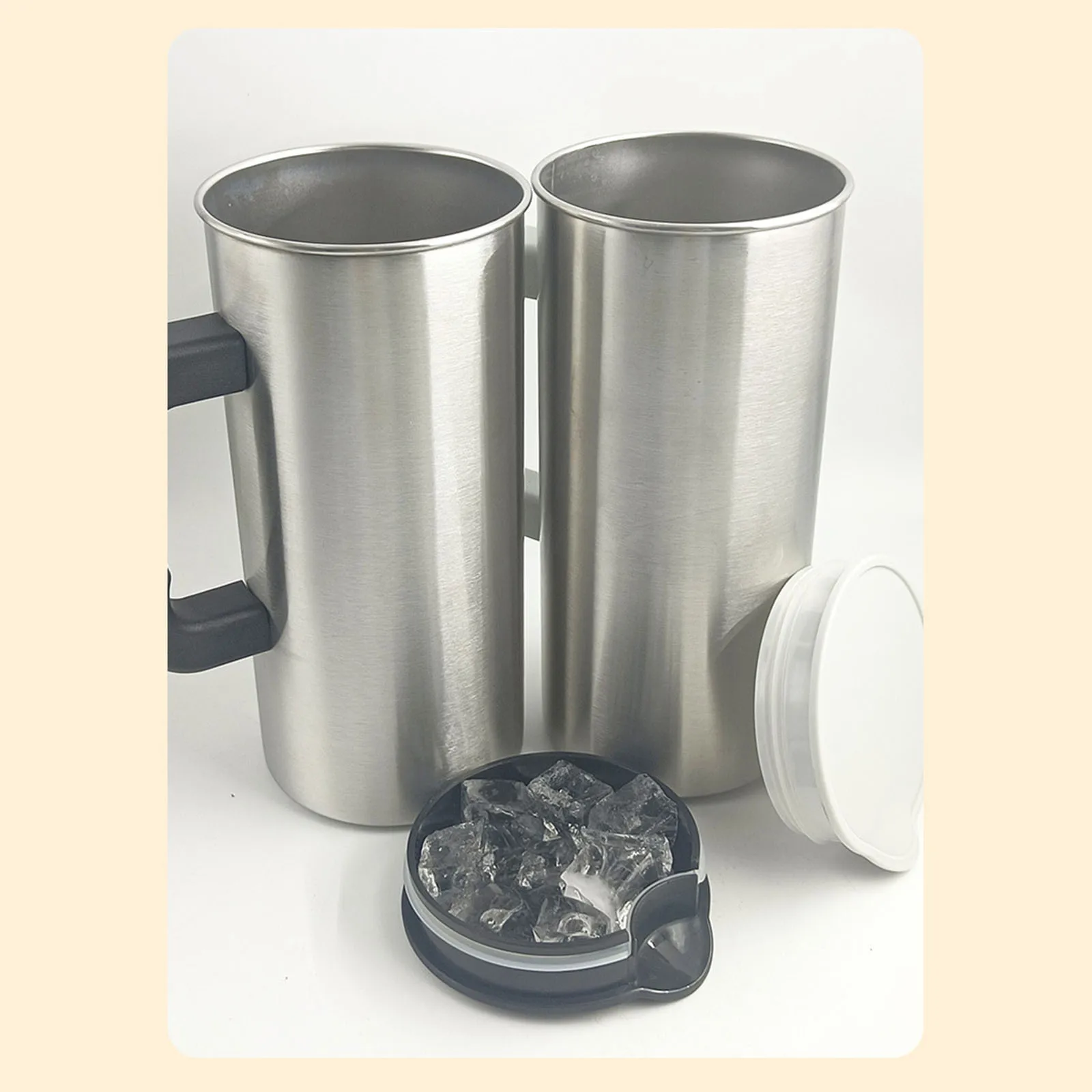 1.5L إبريق من الفولاذ المقاوم للصدأ مقاومة للحرارة متعددة الوظائف المحمولة غلاية شاي الثلج جبل واسع لمكتب مقهى المطبخ بار المنزل