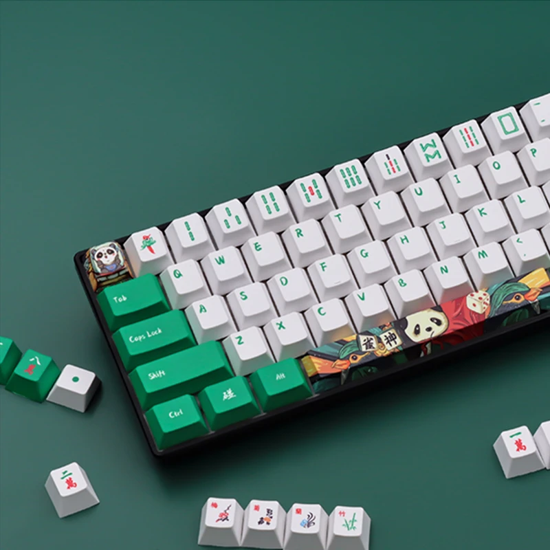 Mahjong Schlüssel Kappen Kirsche Profil PBT Fünf-seitige Sublimation Mechanische Tastatur Keycap für 61/68/87/104/108 schlüssel