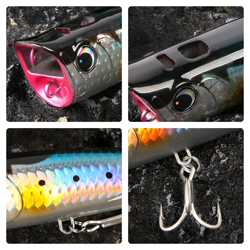 LETOYO - Juego de 3 señuelos f - Fishing Lure Popper reseña y precio