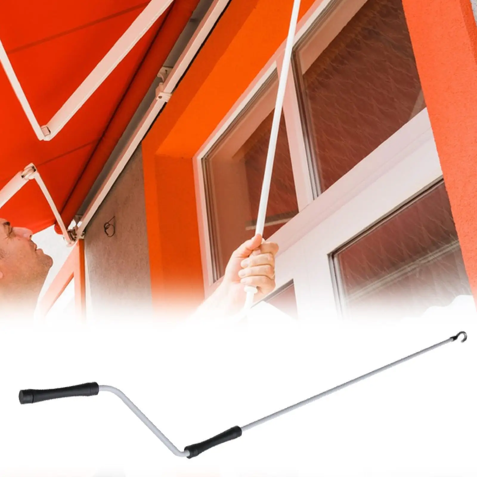 RV المظلة كرنك مقبض مع هوك 120 سنتيمتر قوي المظلة اكسسوارات المظلة المعدنية جزء ل سقف خارجي ساحة تخييم المظلة الظل