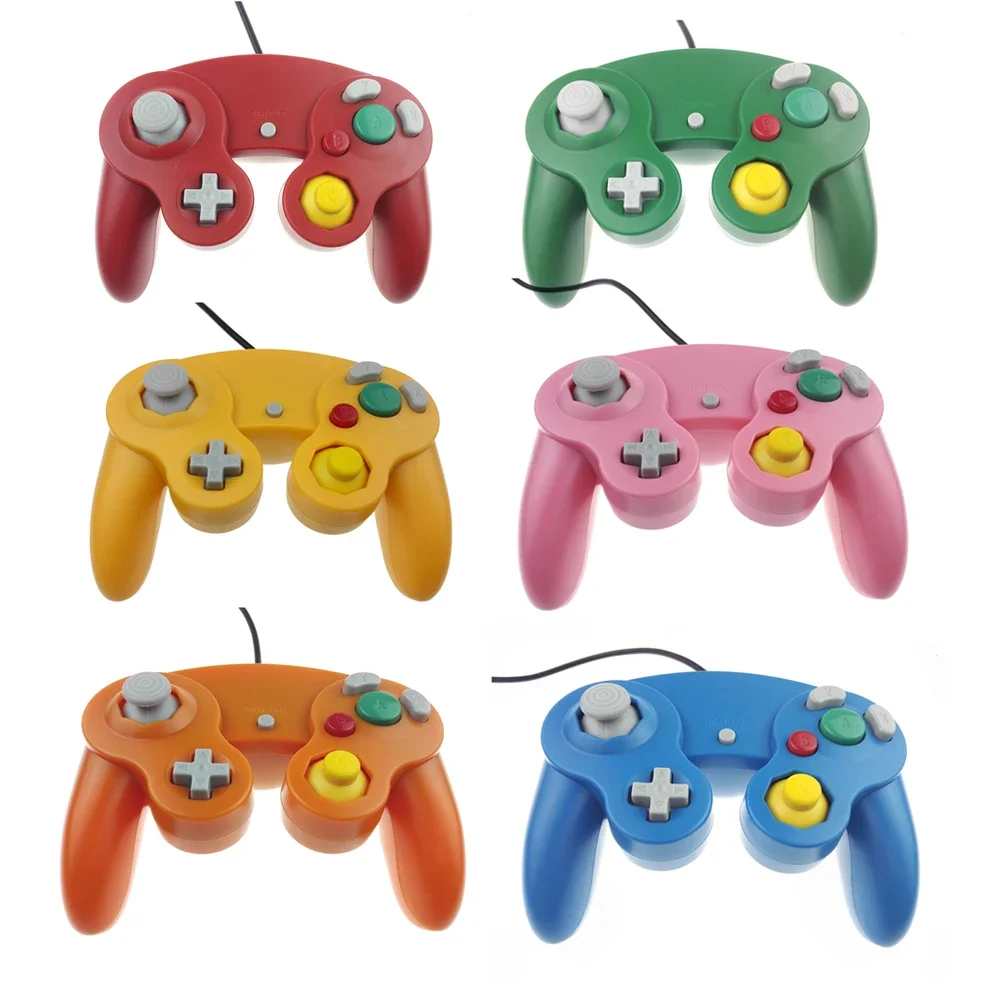 Manette de jeu filaire pour manette NGC avec un bouton pour Game-Cube pour Wii