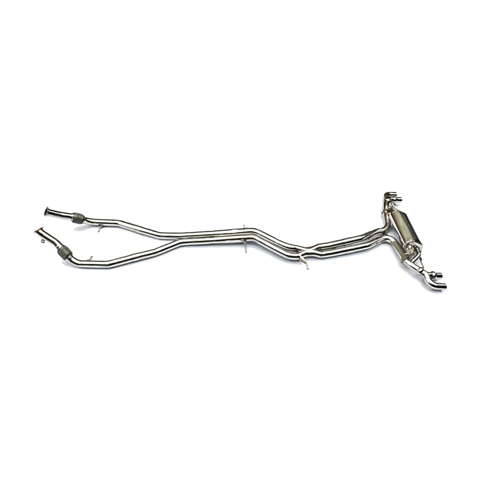 UNIQUE Stainless Steel Exhaust System Manifold is Suitable for  Porsche Cayenne Auto Modified Valve Muffler With Catalyst