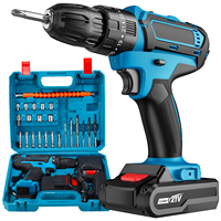 28V Cordless Impact Drill Electric Screwdriver Electric Hammer Drill Mini Wireless Hand Drill Lithium-Ion Battery Power Tools