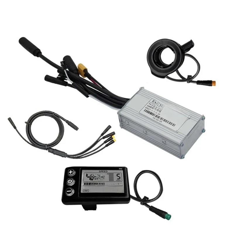 AliExpress NONE Three Mode Ebike Sine Wave Controller 24V/36V/48V 17A With S866 LCD Display Waterproof Connector For 350W Ebike