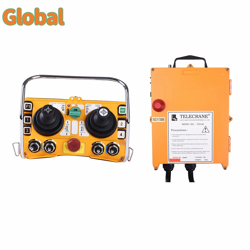 

F24-60 Tower Crane Remote Control Industrial Wireless Joystick Dual Rocker Radio Overhead Bridge Crane controller