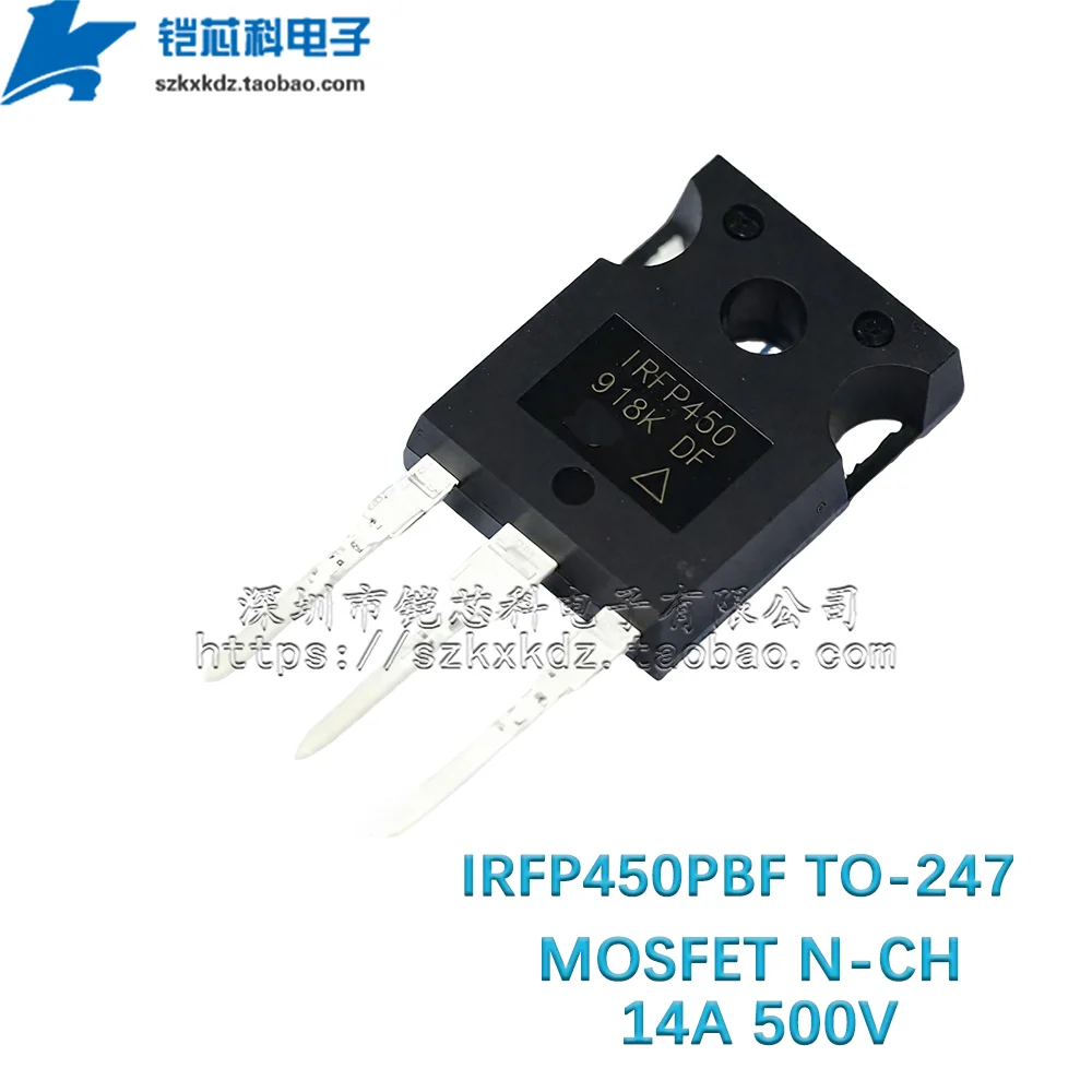 5Pcs New  Original IRFP450PBF TO-247 IRFP450 MOSFET N-CH 500V 14A Transistor
