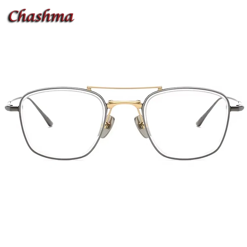 

Chashma Prescription Glasses Men Fashion Double Bridge Eyeglasses Frames Optical Recipe Eyewear High End for Recipe Spectacles