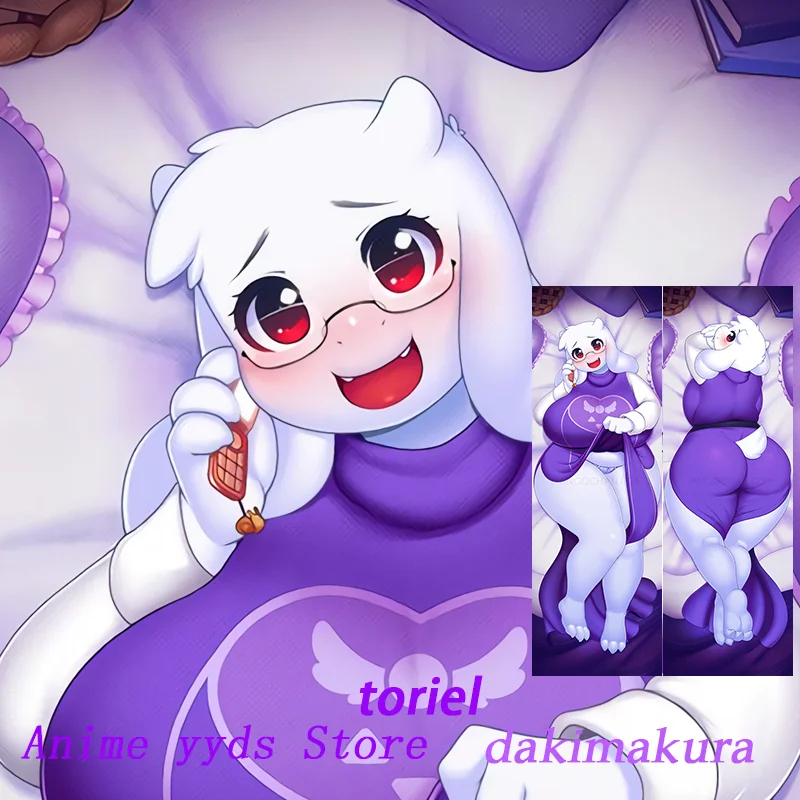 Dakimakura Anime  toriel（undertale） Body Pillow Double-sided Print Life-size Cover giving gift