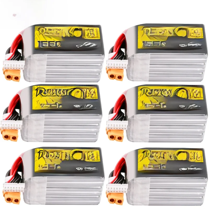 TATTU-R-LINE 5.0 22.2V 1550mAh 150C Akumulator LiPo do helikopterów RC, quadcopterów, dronów wyścigowych FPV z wtyczką XT60, bateria 6S — zdjęcie 2