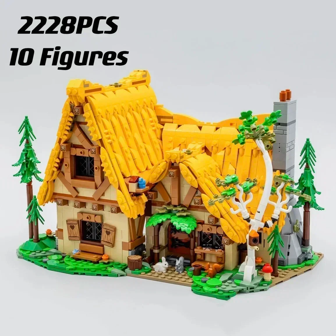 2228pcs Princess House Building Block Model Street View Assembly Children's Toy Girls Birthday Gift Compatible 43242