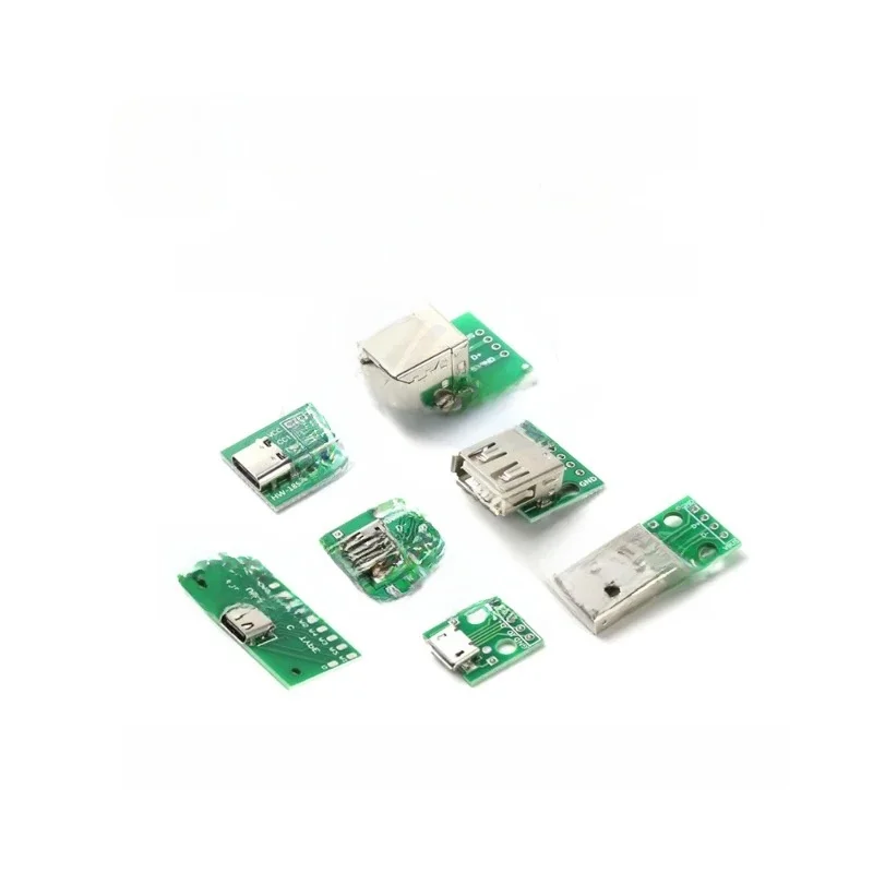 5szt Micro Mini USB A Męskie USB 2.0 3.0 A Żeńskie złącze USB B Interfejs do 2.54mm DIP PCB Konwerter Adapter Breakout Board — zdjęcie 2