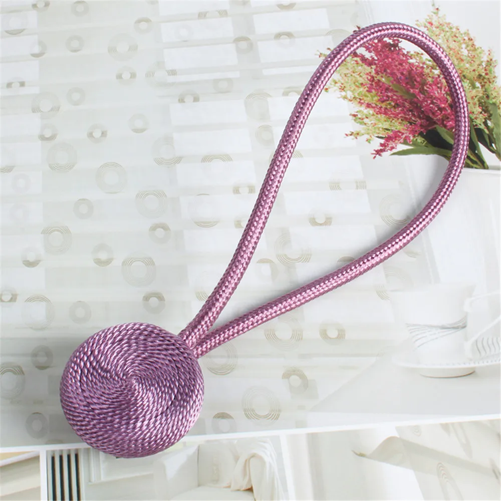 Curtain Tieback Magnet Modern Simple Style Clip Per Tende Drape Ties Backs Weave Rope Holdbacks For Window Curtain Holder