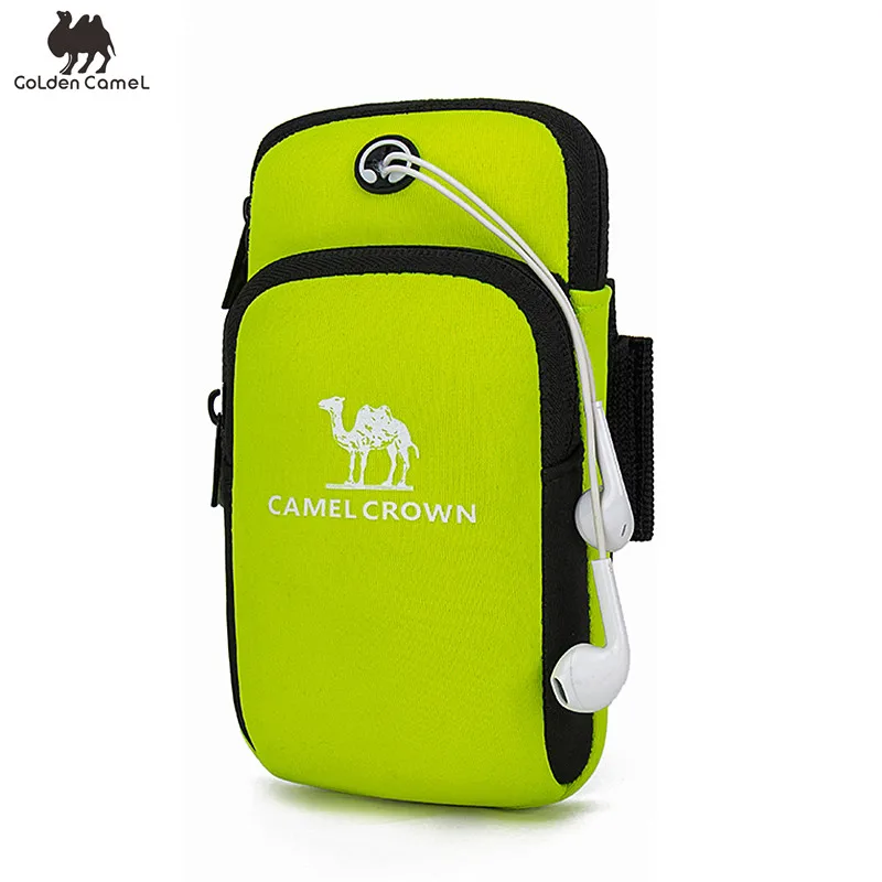 GOLDEN CAMEL Running  Bag Unisex Mobile Phone Arm Bag Sports Sleeve Wrist Bag Fitness Camping Equipment Arm Outdoors Bag for Men