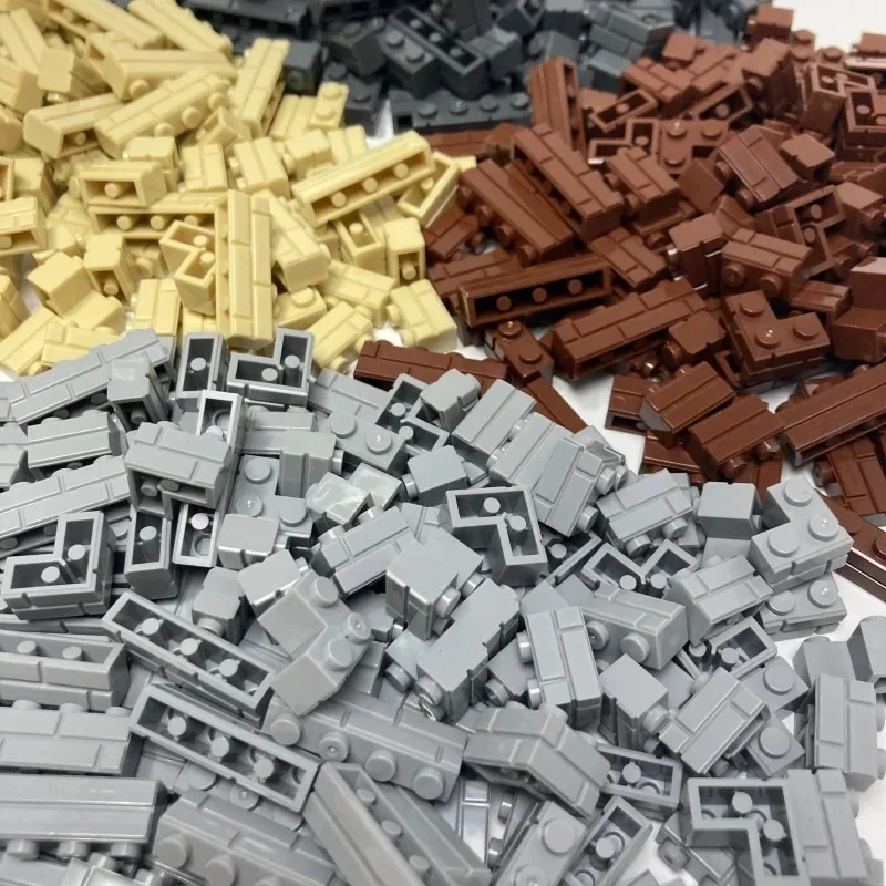 120Pcs Baustein Simulation Stadt Wand Ziegel Baustein Modell Gebäude Zubehör Schloss Bau kinder Spielzeug