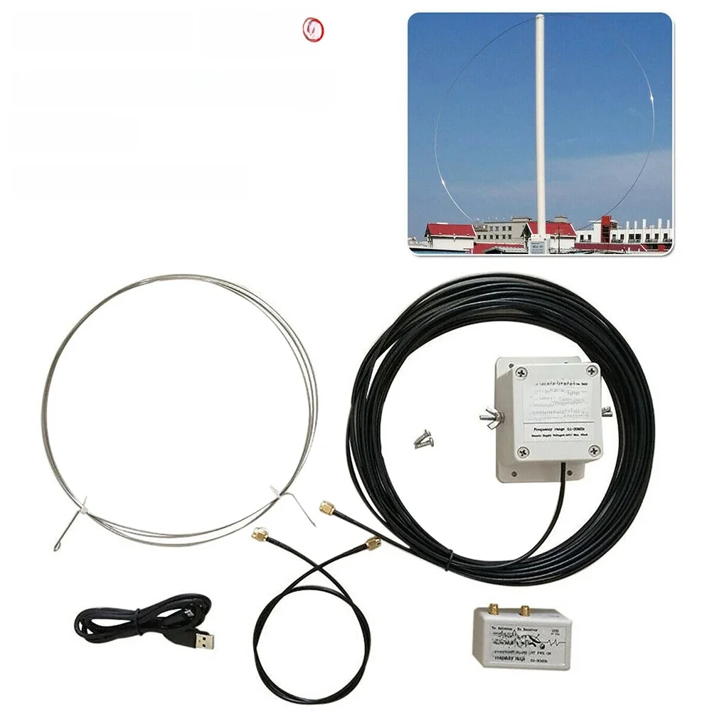 MLA-30+ plus 0.5-30MHz Pierścieniowa aktywna antena odbiorcza Niski poziom hałasu Średnio krótka fala SDR Antena pętlowa Krótka fala Antena radiowa MLA30 — zdjęcie produktu 7