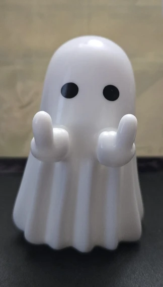 1pc Middle Finger Ghost Statue, 7.5cm Terrifying Ghost Decoration, Halloween Ghost Small Statue Ghost Decoration photo review