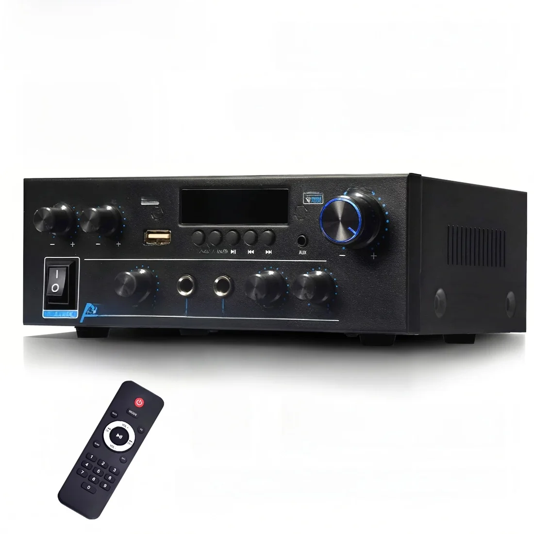 Woopker Amplifier AK55 900W Max 2.0 Channel Rated 70W+70W Bluetooth Audio Hifi AMP Karaoke Music Player Support 110V 220V 12V — 2