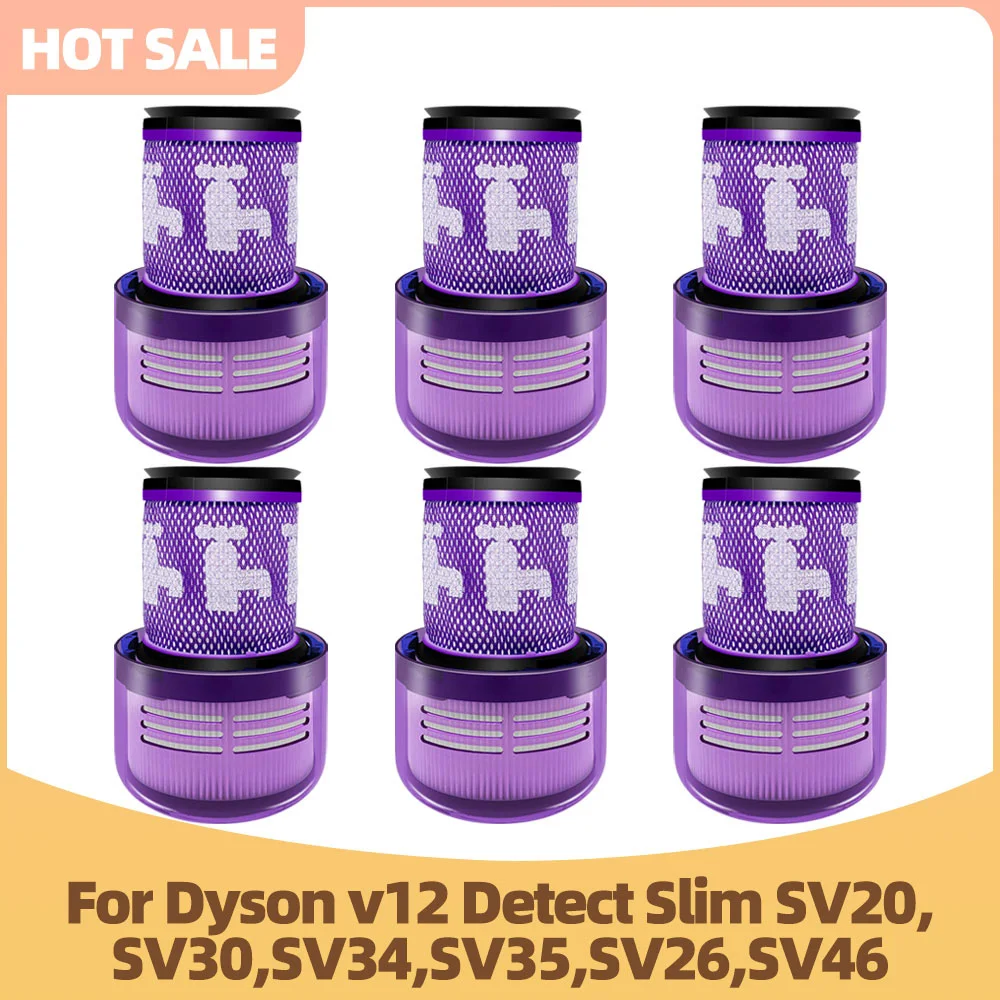 Filter Compatible For Dyson V12 Detect Slim SV20,SV30,SV34,SV35,SV26,SV46 Vacuum Cleaner Spare Parts Not Fit For SV12