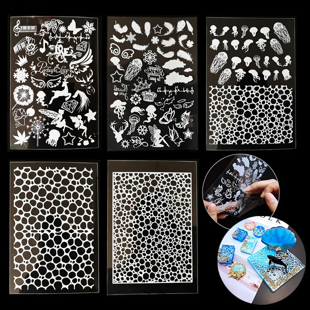 Silikonowy świat żywicy epoksydowej materiał do wypełniania Ocean White Water Ripple DIY naklejka z żywicy akcesoria do wyrobu biżuterii — zdjęcie 2