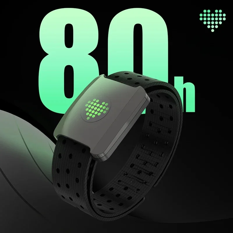 AliExpress CYCLAMI BLACK BIRD 2024 New Arm Heart Rate Sensor  LED Color Display Heart Rate Zone BLE ANT Waterproof HR Monitor For Bike Computer