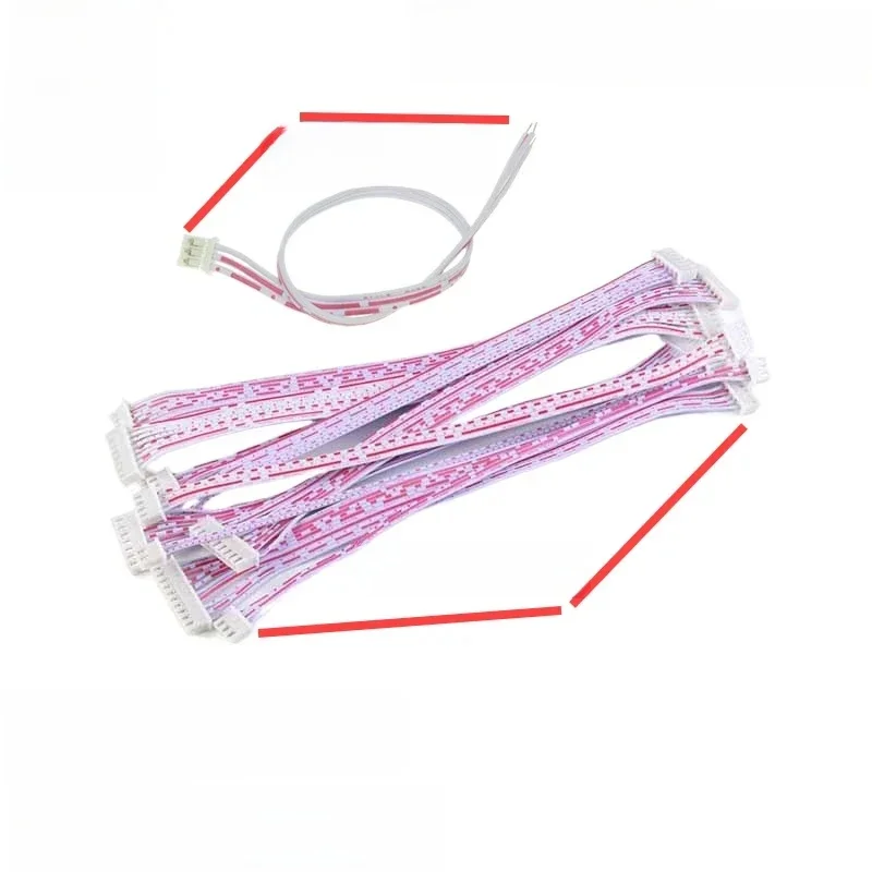 JST-Connecteur de câble à tête simple ou double, XH2.54 XH, 2.54mm, 2 P, 3, 4, 5, 6, 7, 8, 9, 10P12, pas de broche, rouge, bleu, prise mâle et femelle, 10 pièces