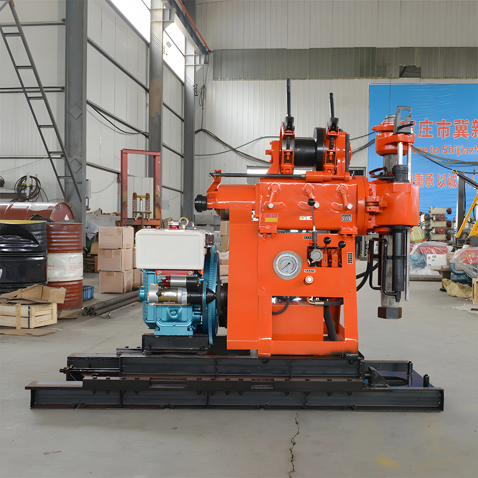 Small Portable Diamond Core Drilling Rig 50m Soil Drilling Machine 100m Hydraulic Crawler Mine Core Diamond Sample Drilling Rig