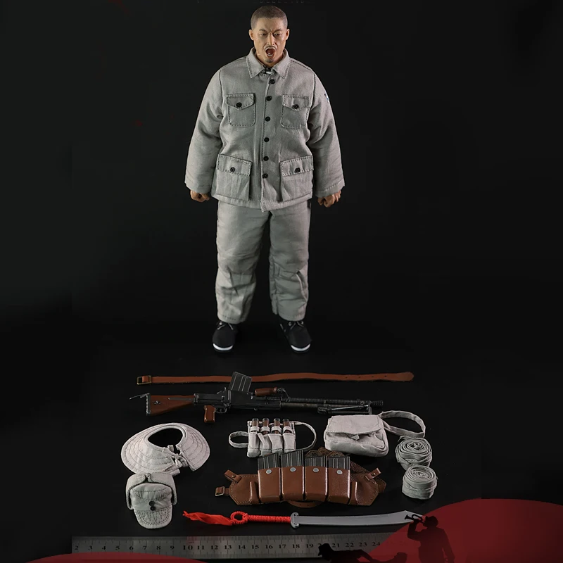 Viikondo m040 minitimes Action figur Modell Spielzeugs oldat chinesische achte Route Armee Männer Maschinen gewehrs chütze 12 ''Militär Kerl Geschenk