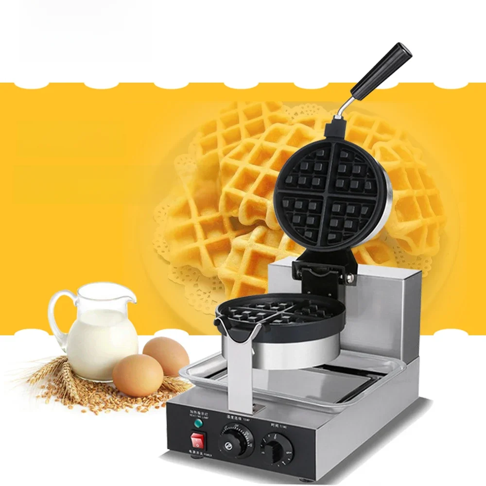 Xeoleo comercial máquina de waffle elétrica assadeira não-vara máquina de cozimento biscoito cabeça