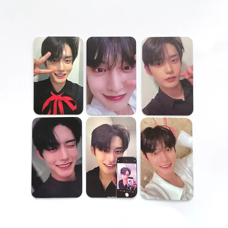 6Pcs/Set KPOP ZB1 YOUTH IN THE SHADE Album Selfie LOMO Cards Pesonal Member Yujin Jiwoong Gyuvin Cute Photocard Fans Collection