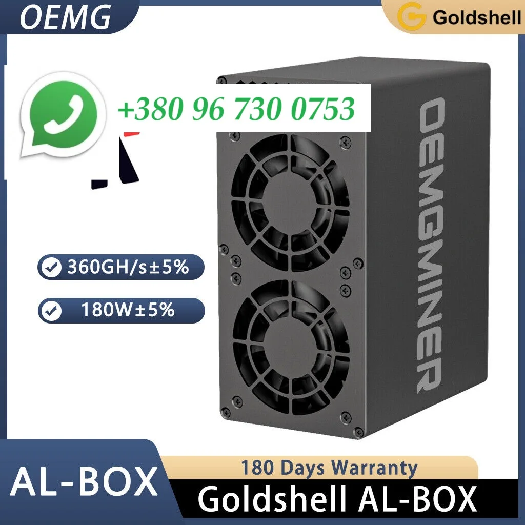 GOLDSHELL-BUY 2 GET 1 FREE NEW AL Box III 1.25TH/S 600W Clephium Miner ALPH Mining Asic Miner, Crypto Mining avec PSU par OEMGMINE