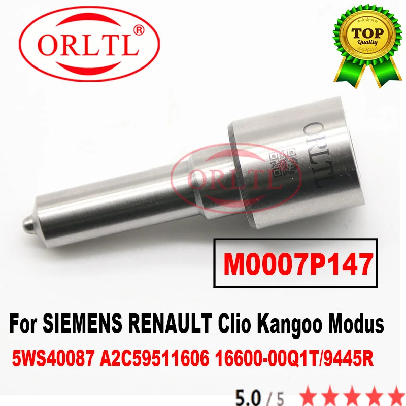 

NEW M0007P147 Diesel Injector Nozzle ALLA147PM007 For SIEMENS RENAULT Clio Kangoo Modus 5WS40087 A2C59511606 16600-00Q1T/9445R