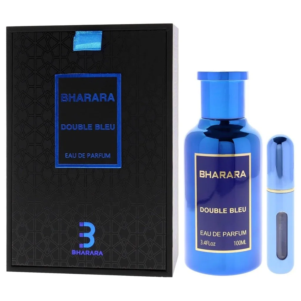 Inspired by premium aquatic classics | Bharara Double Bleu Eau de Parfum Spray – 100 ml / 3.4 fl oz