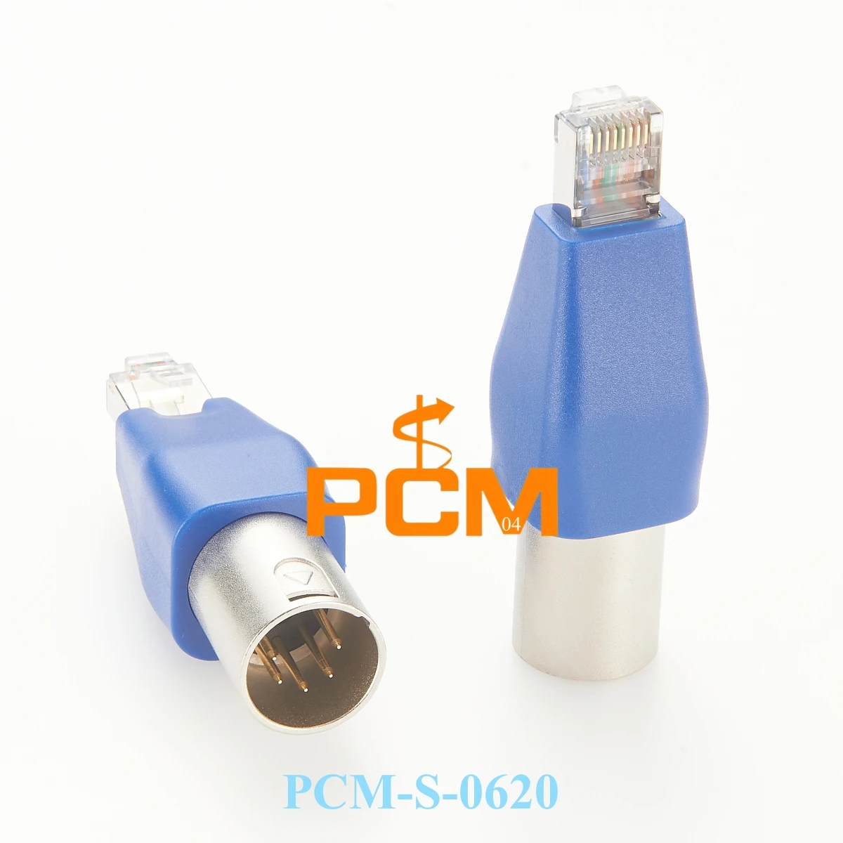 DMX512 XLR 5Pin to RJ45 Male Converter DMX-CON Controller Series CAT5e Network Signal for LED RGB Strips Stage Lighting, 1pc