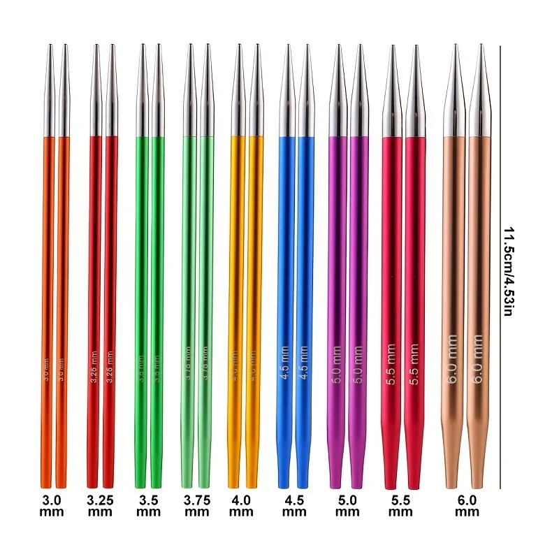 

LOOEN Rotating Wire Rope Needles, Blocking Accessories Tools, and 3-8mm Detachable Circular Needles