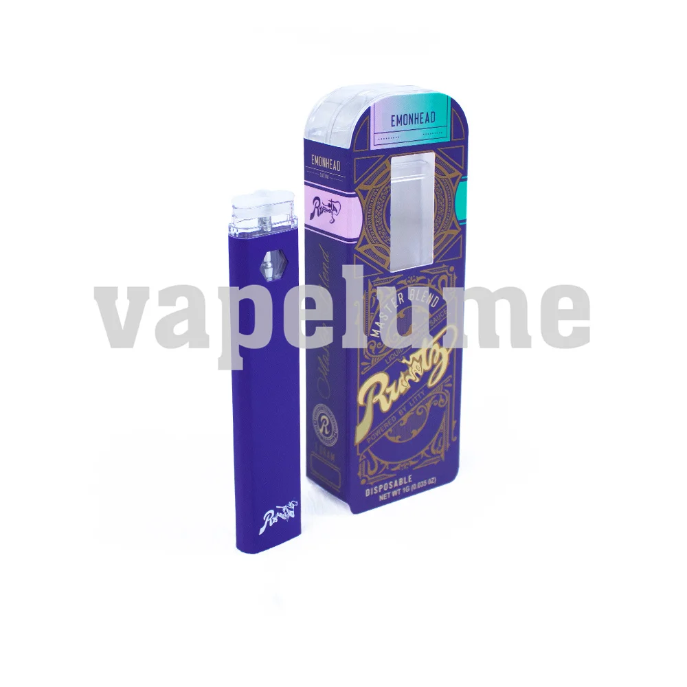 Runtz الأرجواني السجائر الكهربائية 1 مللي فارغة Vape جراب خرطوشة زيت سميكة USB شحن Vape القلم الاكريليك تخزين ورقة صندوق عرض #2