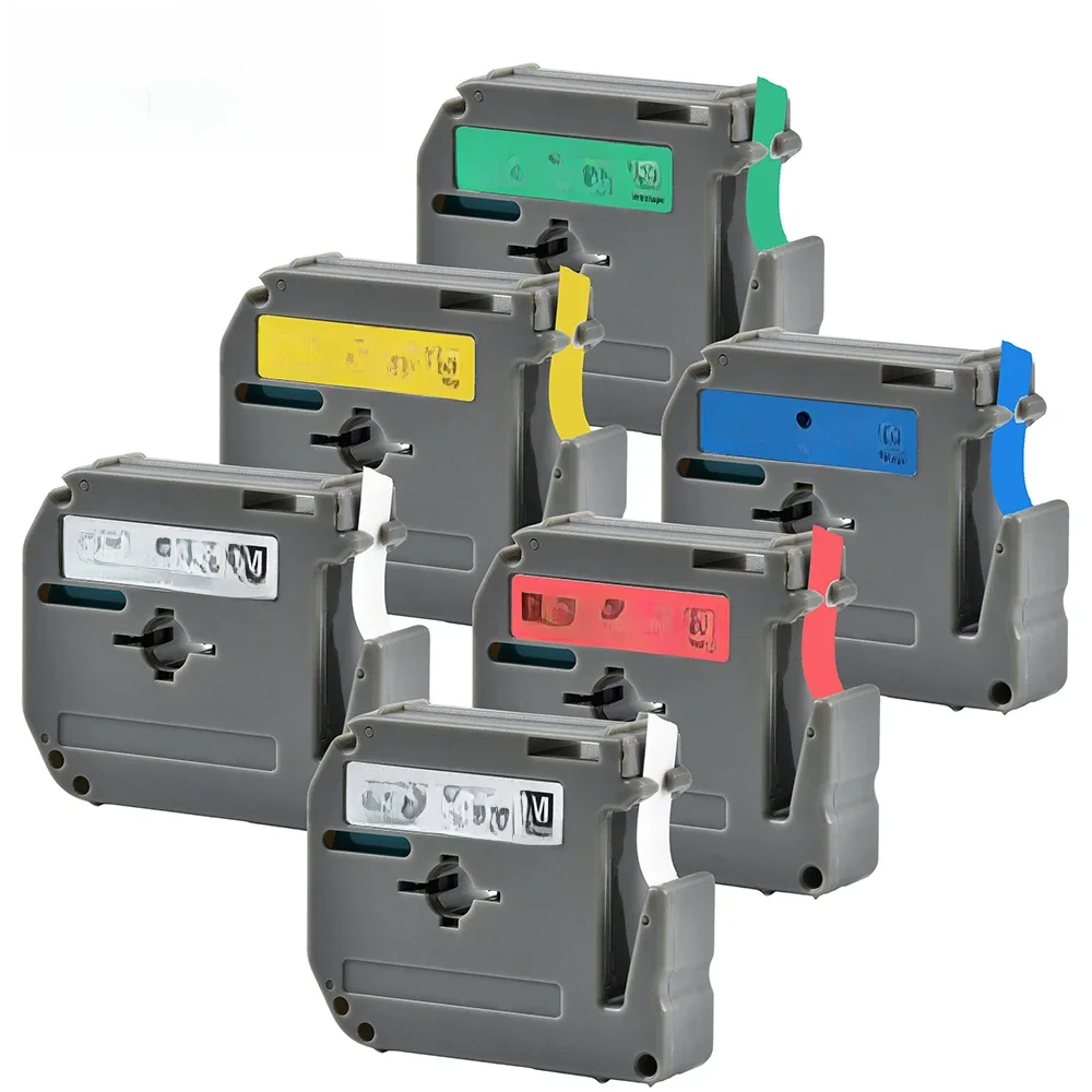 Ruban d'étiquettes M 9mm MK221 MK 221, Compatible avec Brother MK 221 M-K221 MK121 MK 121 621, pour imprimante d'étiquettes p-touch PT-70 PT-80