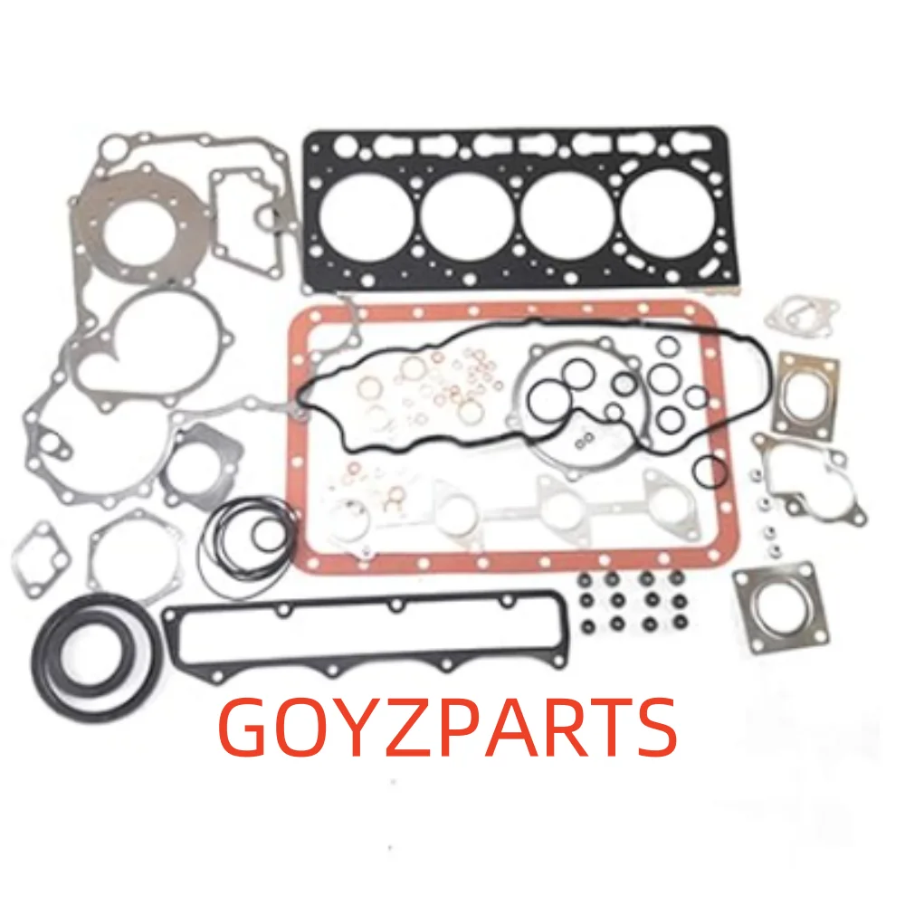 

V3300 12V V3300-EI V3300-T V3300-TE V3300-E3BG 15475-03380 Engine Ovehaul Full Gasket Set Repair Kit for Kubota Bobcat S250 12V