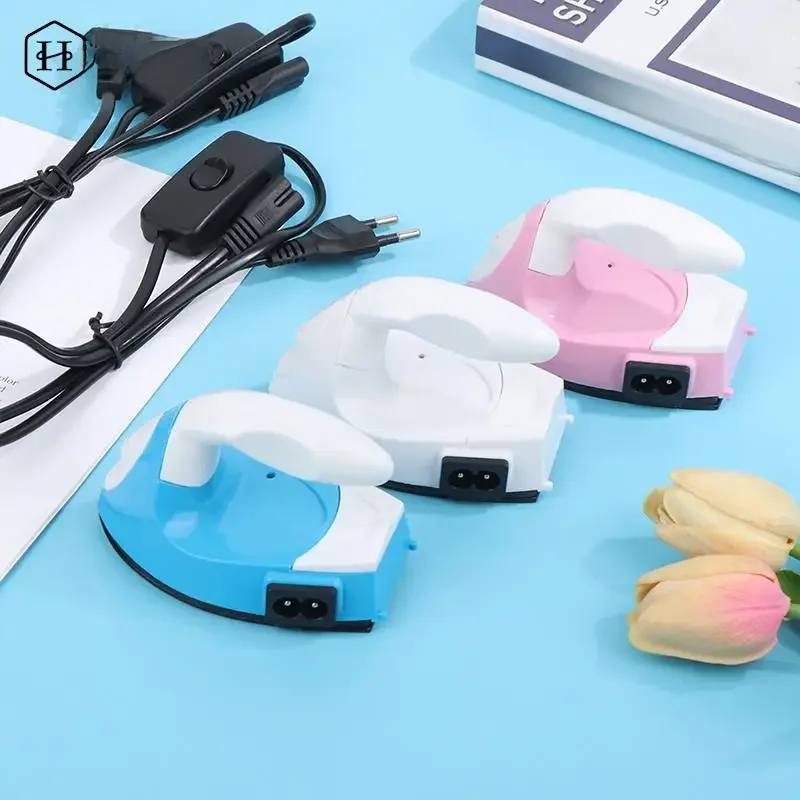Mini fer à repasser électrique artisanal, portable, pratique, presse à chaud, bricolage, petit fer pour repasser les vêtements, appareils de lessive, prise EU, US
