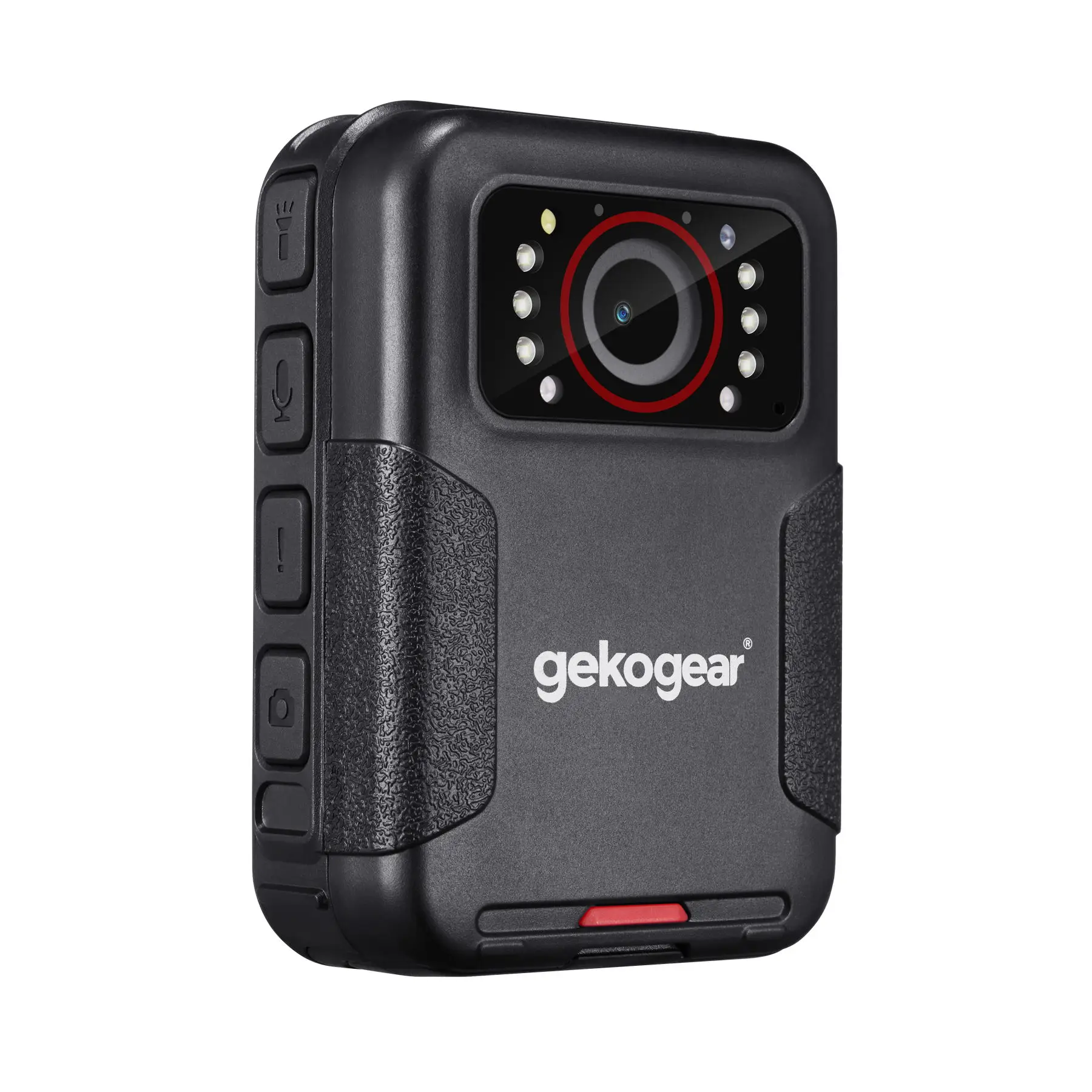 1080P HD Body Camera with Night Vision 64GB Built-in Memory 10 Hour Battery Life Portable Wearable Security Cam with LCD Screen for Enforcement Security Outdoors